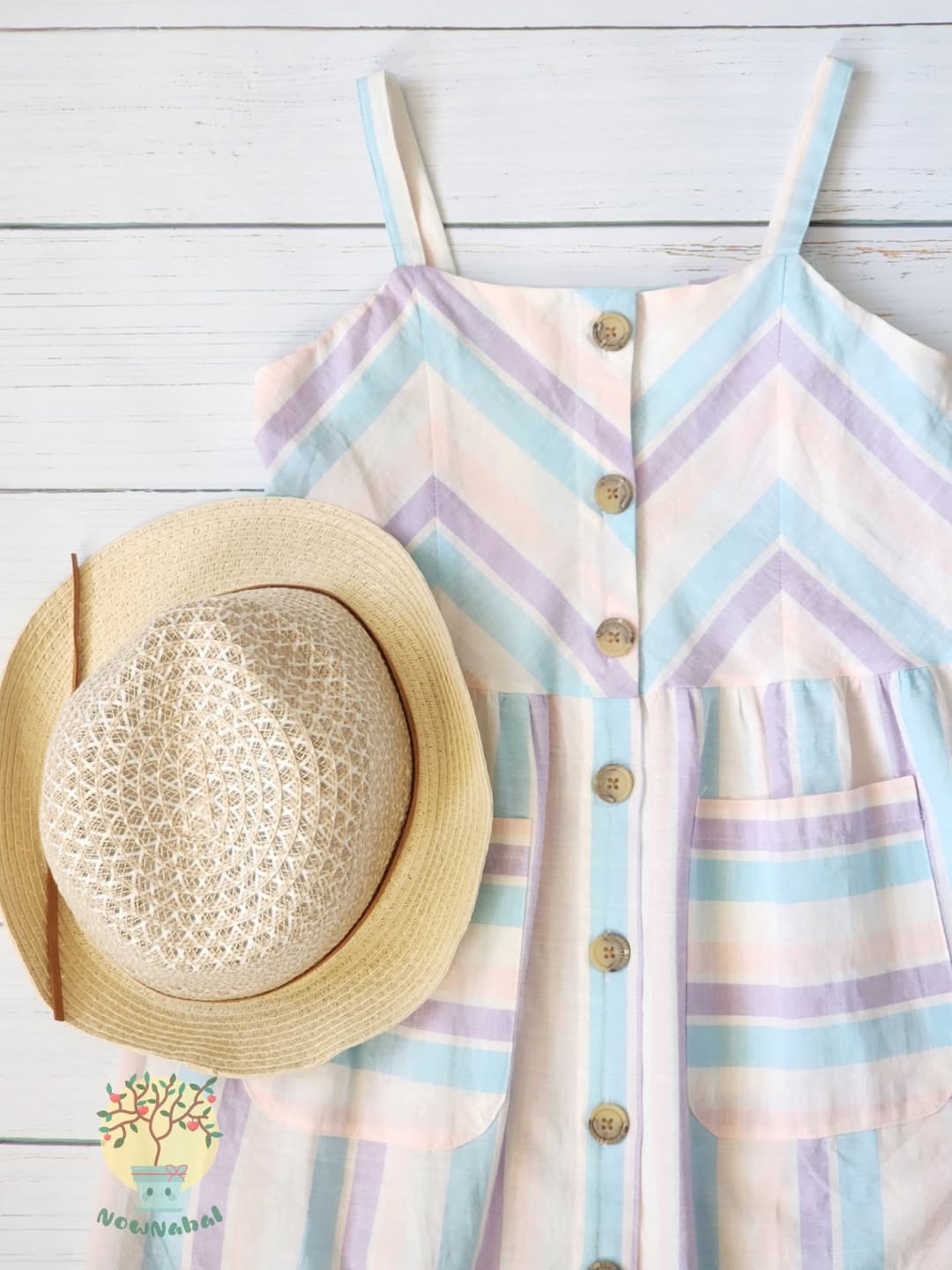 پیراهن بندی دخترانه لینن السی وایکیکی